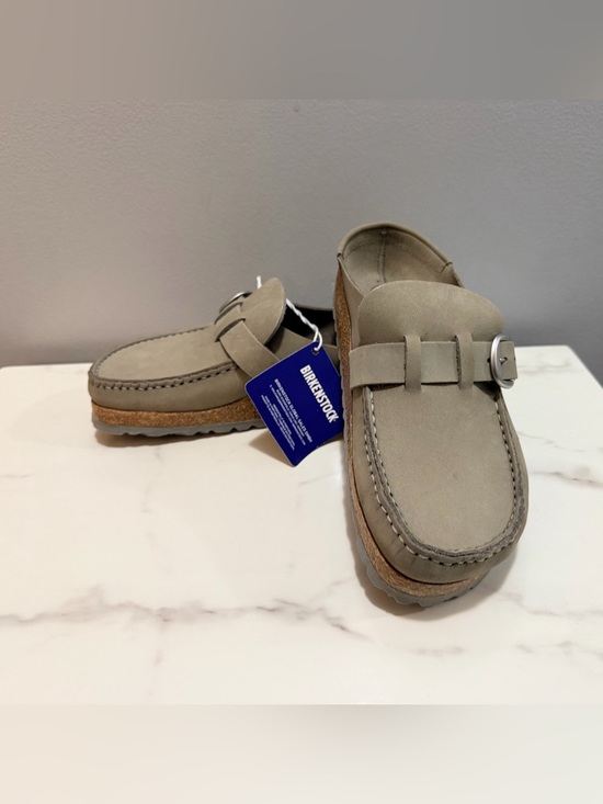 Birkenstock Shoes - Birkenstock Neutral Taupe Suede Slip-On Buckley clog 37/6